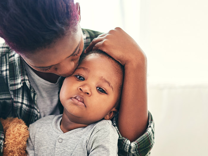 parent and sick child