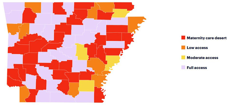 Maternity Care Deserts in Arkansas