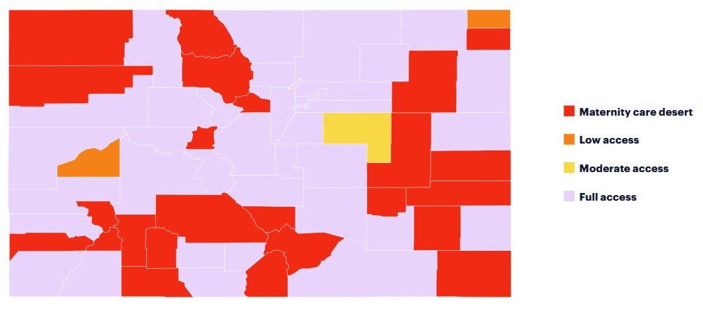 Maternal Care Deserts in Colorado