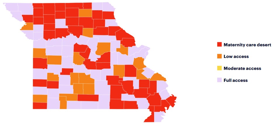 Maternal Care Deserts in Missouri
