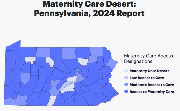 maternity care deserts in pennsylvania